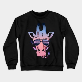 Pink Giraffe Crewneck Sweatshirt